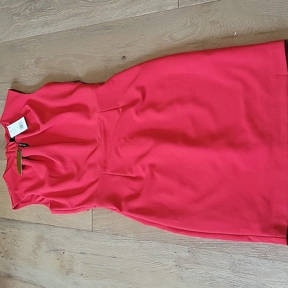 NWT Women's ALEXIA ADMOR Crewneck Pleated Sheath Dress Size Small NEW - Picture 4 of 5